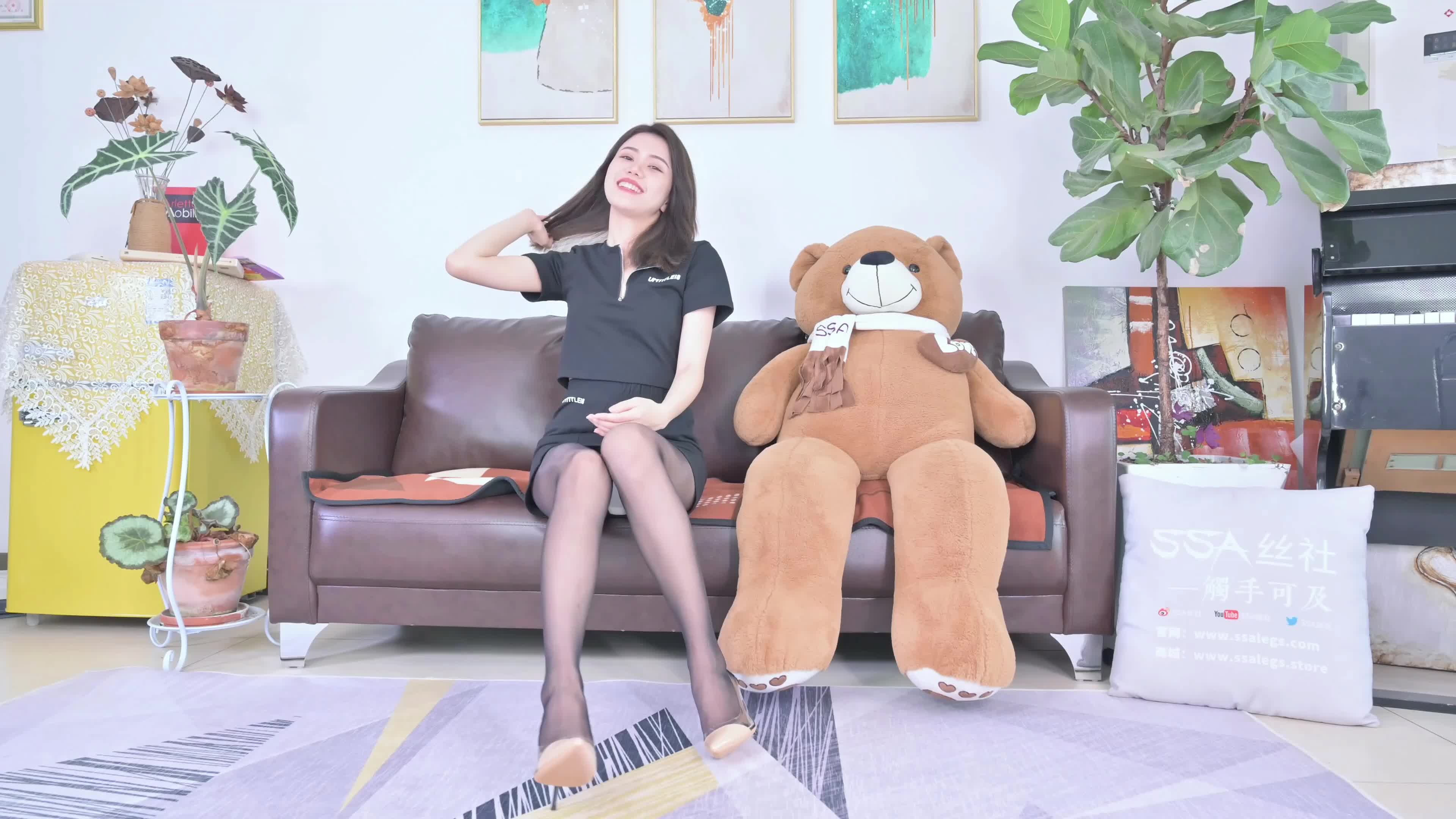 图片[2]-SSA丝社_短片_NO.322_淑贞_黑色休闲短裙_1V_395.3M - aifuli.cc-aifuli.cc