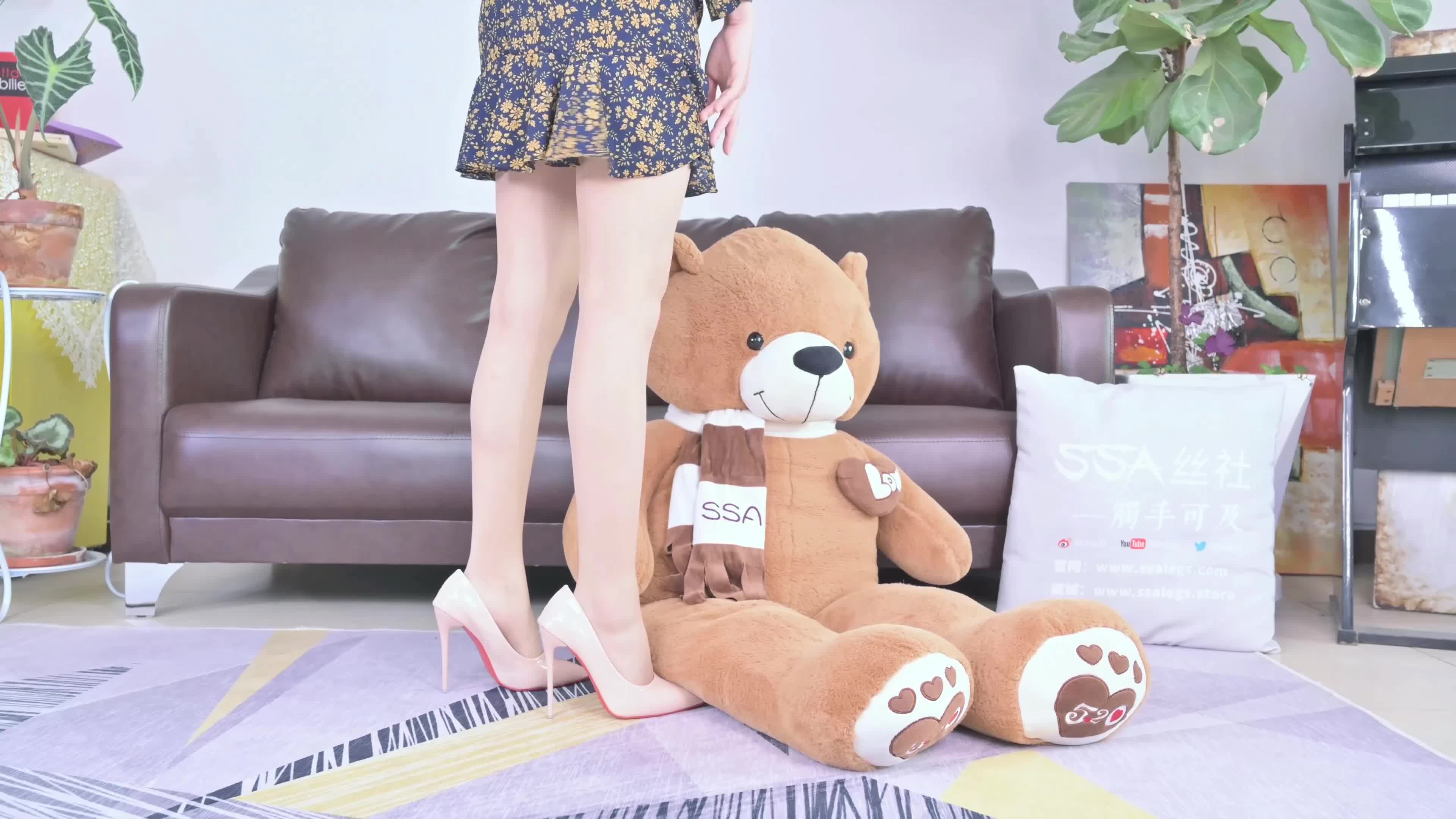 图片[2]-SSA丝社_短片_NO.354_淑贞_长袖碎花连衣裙_1V_383.1M - aifuli.cc-aifuli.cc