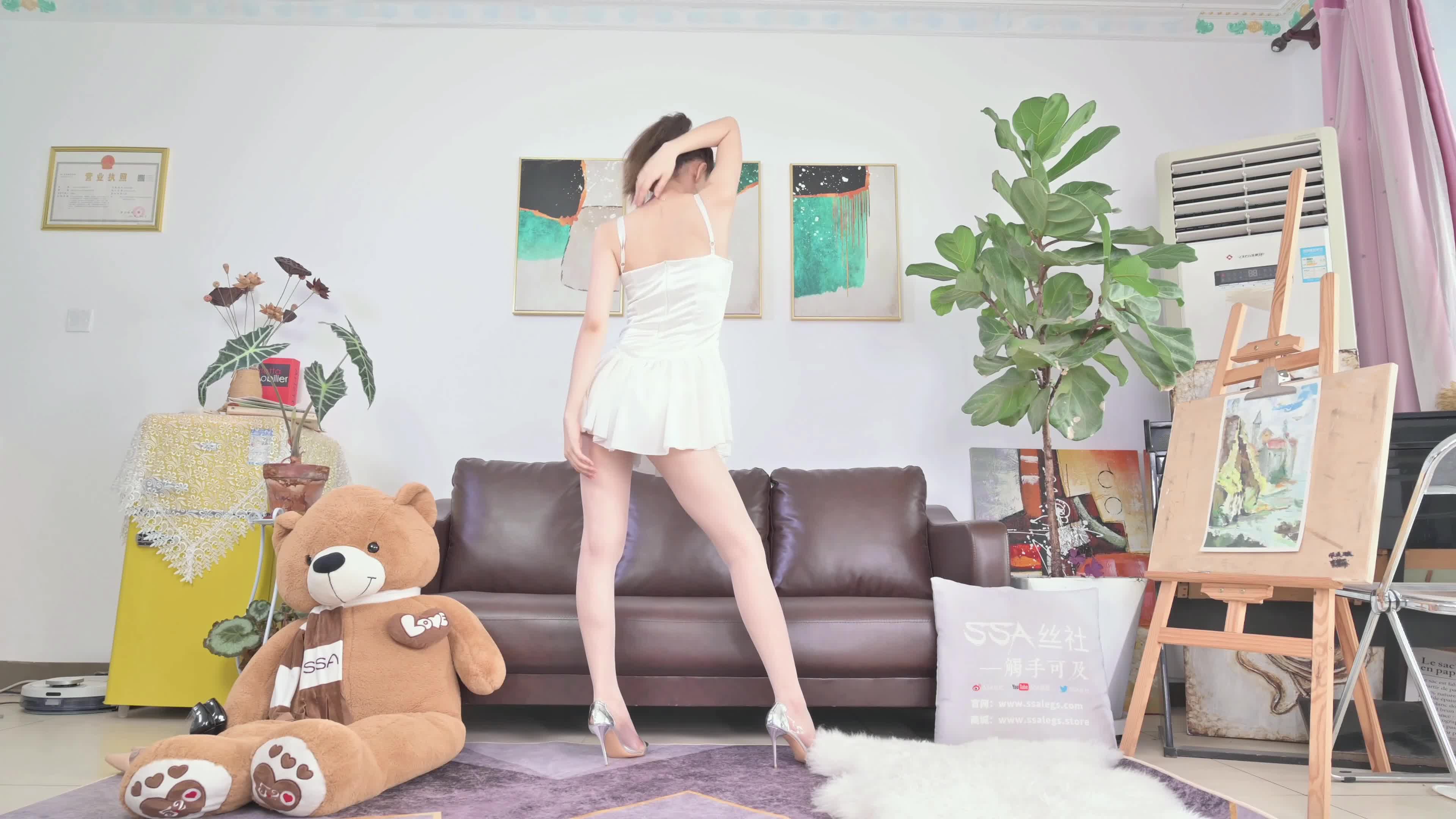 图片[2]-SSA丝社_短片_NO.433_淑贞_白色短裙_1V_383.6M - aifuli.cc-aifuli.cc